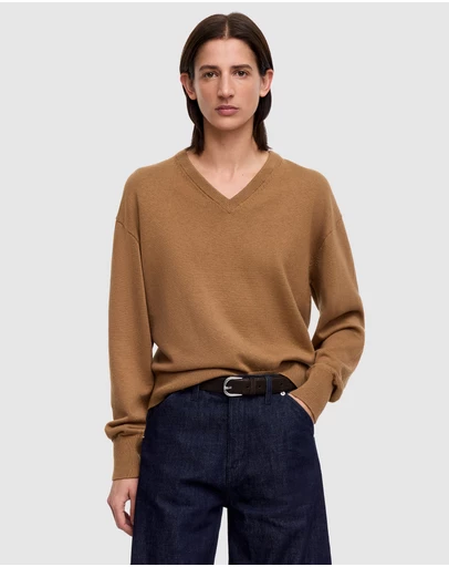 ARKET - Cotton-Wool V-Neck Jumper
