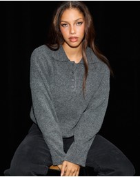Dazie - Paris Weekend Knit Polo Jumper