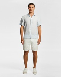 yd. - Lewis Pure Linen Shirt