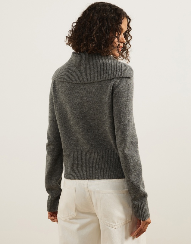 Atmos&Here - Kiera Knit Jumper with Wide Collar