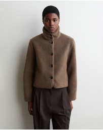 COS - Funnel-Neck Teddy Jacket