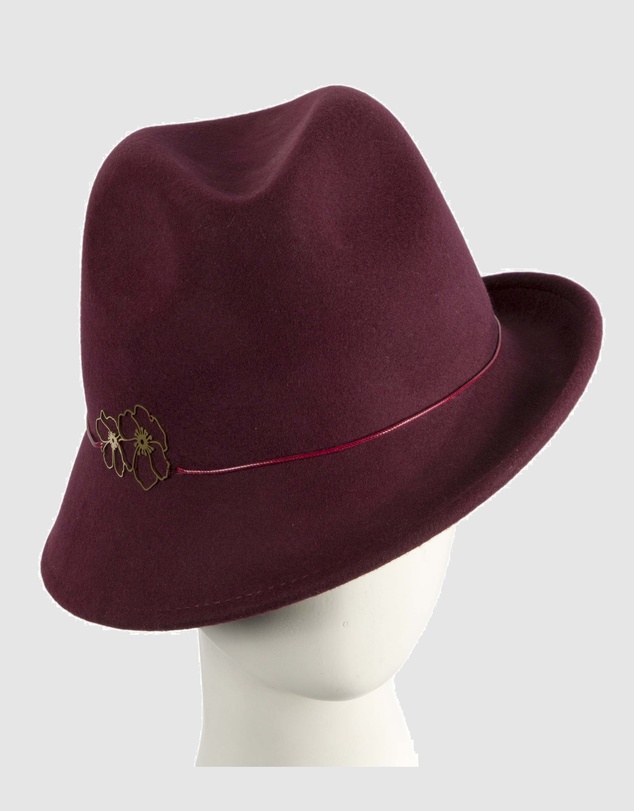 Max Alexander - Felt Burgundy Trilby Hat