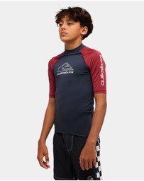 Quiksilver - Boys 8 to 16 On Tour Short Sleeve Rash Vest