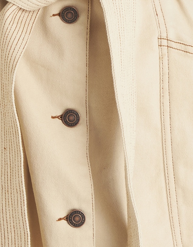 Zerafima - Holly Button Denim Dress