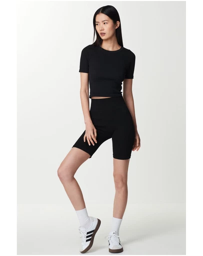 NEXT - High Waist Ribbed Cycling Shorts