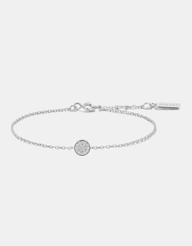 Ania Haie - Silver Pave Disc Bracelet