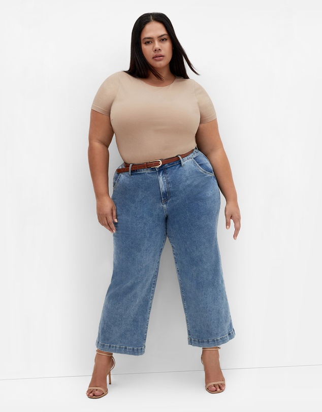 City Chic - Plus Size Bronte Top - Stone