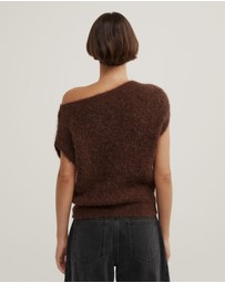 Witchery - Asymmetric Fluffy Top