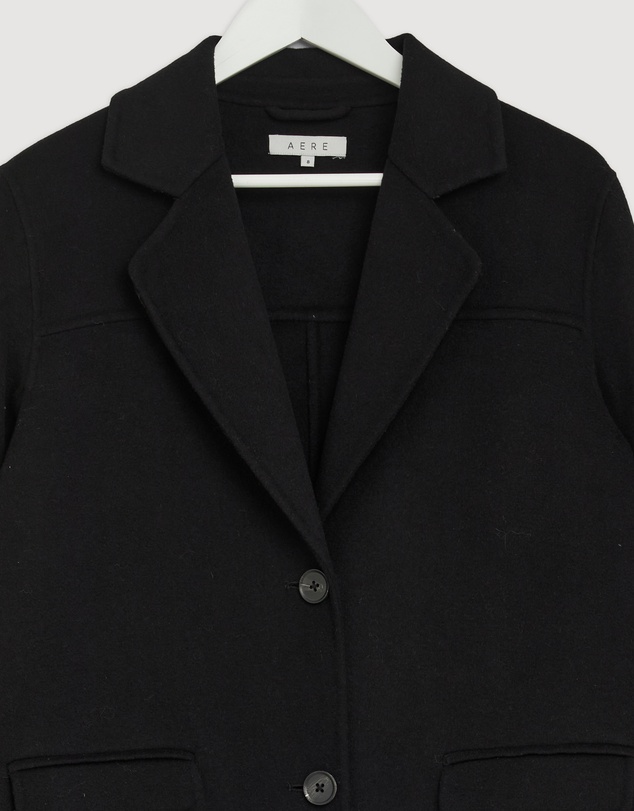 Revibe - Repaired AERE Orla Double Faced Wool Coat - AU 16