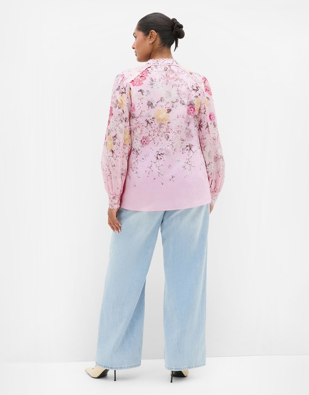 City Chic - Gianna Botanical Print Shirt