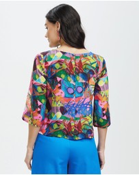 The Social Outfit - Silk Smock Top - Amplify