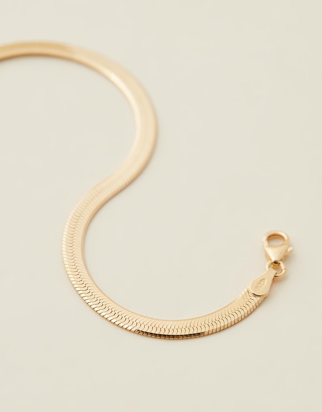SAINT VALENTINE - Sphinx 3mm Snake Chain Bracelet - Gold
