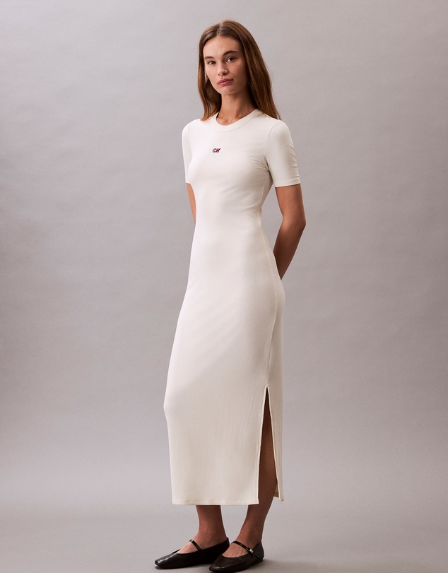 Calvin Klein Jeans - Modal Stretch Rib Midi Dress