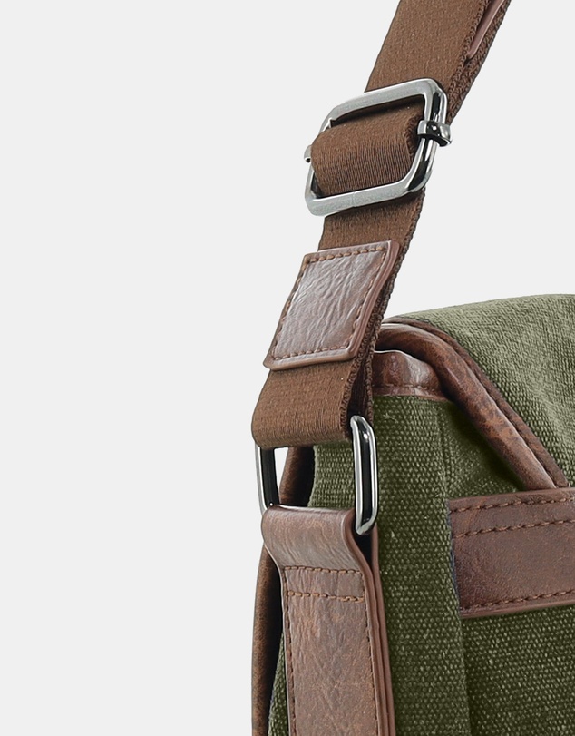 Pierre Cardin - Pierre Cardin Canvas Messenger Bag