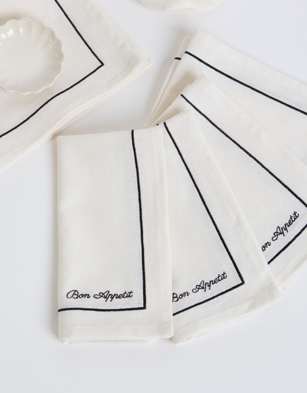 Tablescaped - French Brasserie - Set of 4 Napkins
