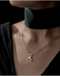 Karen Walker - Moon & Star Charm Necklace