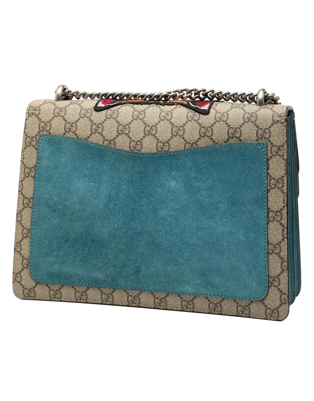 Pre-Loved by Azura Reborn - Pre-Loved Medium GG Supreme Embroidered Angry Cat Dionysus Shoulder Bag