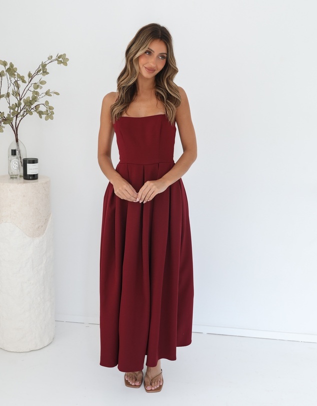 Esther & Co - Quenara Dress - Wine
