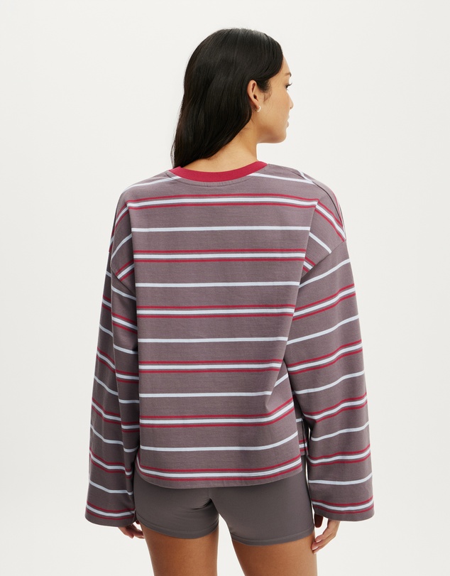 Cotton On Body Active - Long Sleeve Graphic Crew Sweatshirt