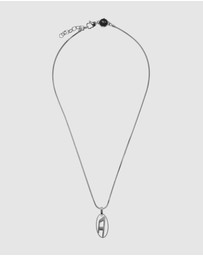 Diesel - Single Pendant Silver-Tone Necklace