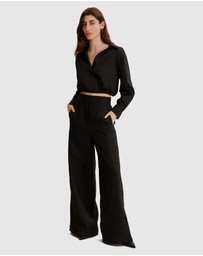 Country Road - Organically Grown Linen Wide Leg Pant