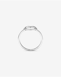 Michael Hill - Open Heart Ring in Sterling Silver