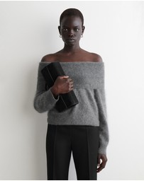 COS - Off-The-Shoulder Merino Wool Jumper