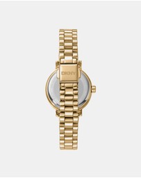 DKNY - Essentials Gold 28mm Womens Watch + Gold Bracelet