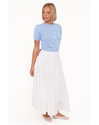Petal & Pup - Varia Eyelet Maxi Skirt - White