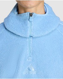 adidas Originals - Borg Fleece Teamgeist 1/4 Zip Hoodie