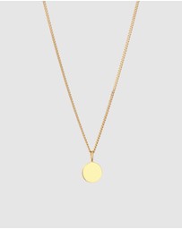 Elli Jewelry - Necklace Delicate Moonstone 925 Sterling Silver Gold-Plated