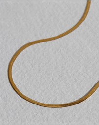SAINT VALENTINE - Sphinx 3mm Snake Chain Necklace - Gold