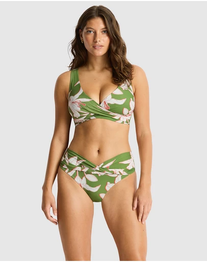 Sea Level Australia - Veridian Cross Front Multifit Bra Top