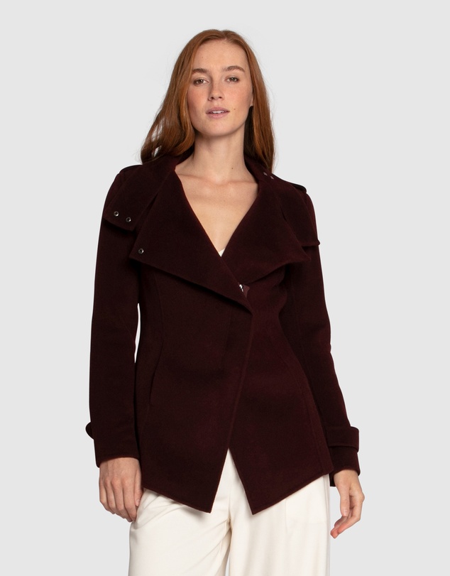 Belle & Bloom - Bad Girl Wool Blend Moto Coat
