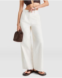 TALA - Wide Leg Linen Trousers