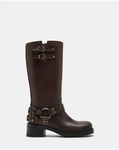 Steve Madden - Astor Brown Leather Boots