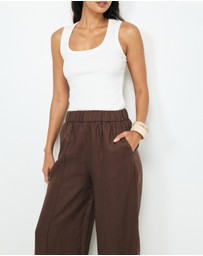 AERE - Stella Linen Pants