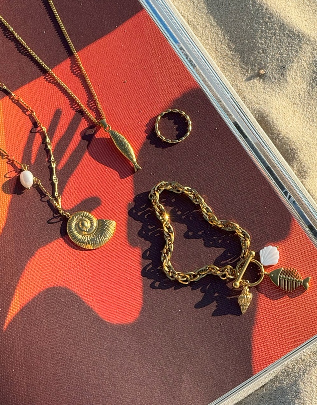 Zoe Olivia - Waterproof Freshwater Pearl and Shell Necklace