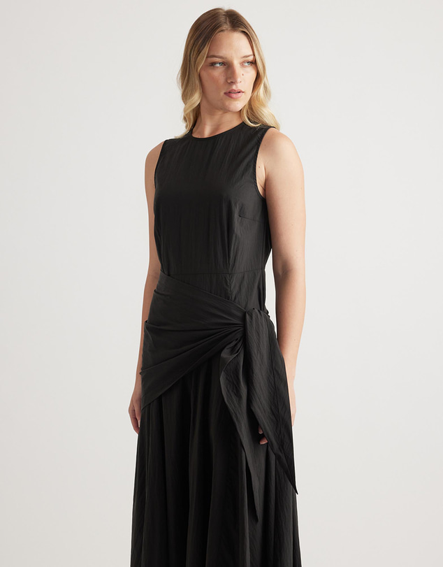 Decjuba - Isabelle Scarf Tie Midi Dress