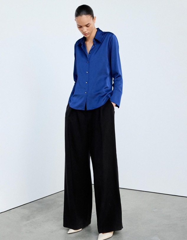 M.N.G - Satin Buttoned Shirt