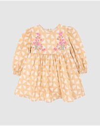 Fox & Finch - Winter Vacay Emb. Dress - Babies