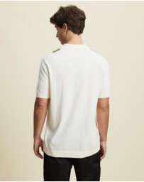 AERE - Arlo Organic Cotton Stripe Knit Polo
