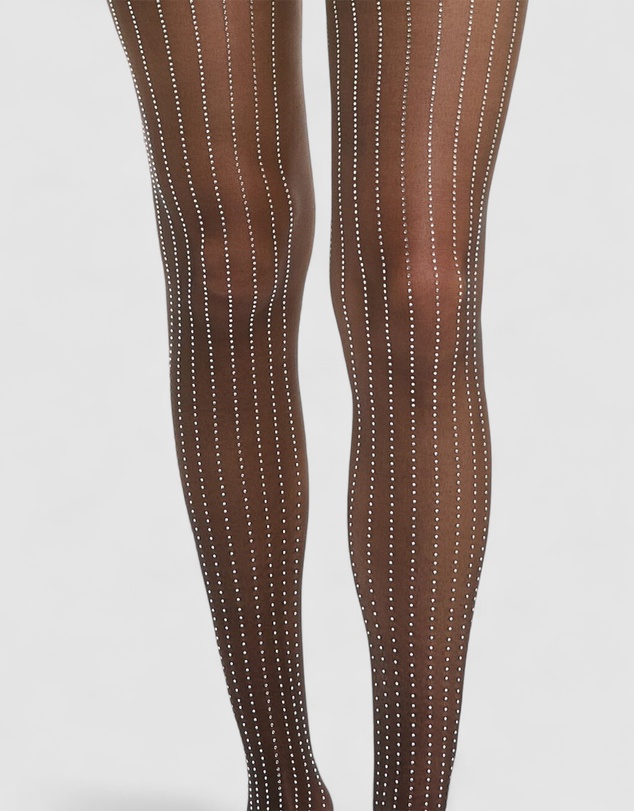 High Heel Jungle - Linear Crystal Tights
