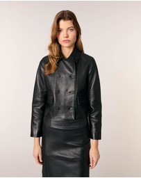 Maje - Vaban Leather Blazer