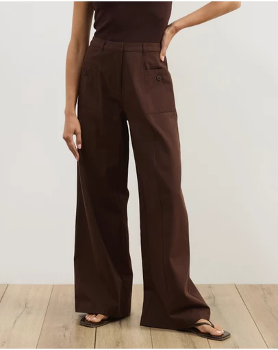 Atmos&Here - Esme Cotton Twill Pants