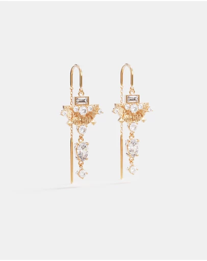 By Charlotte - Lotus Rain Thread Earrings