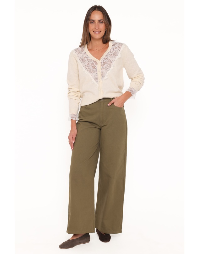Petal & Pup - Mamie Lace Cardigan - Butter Yellow