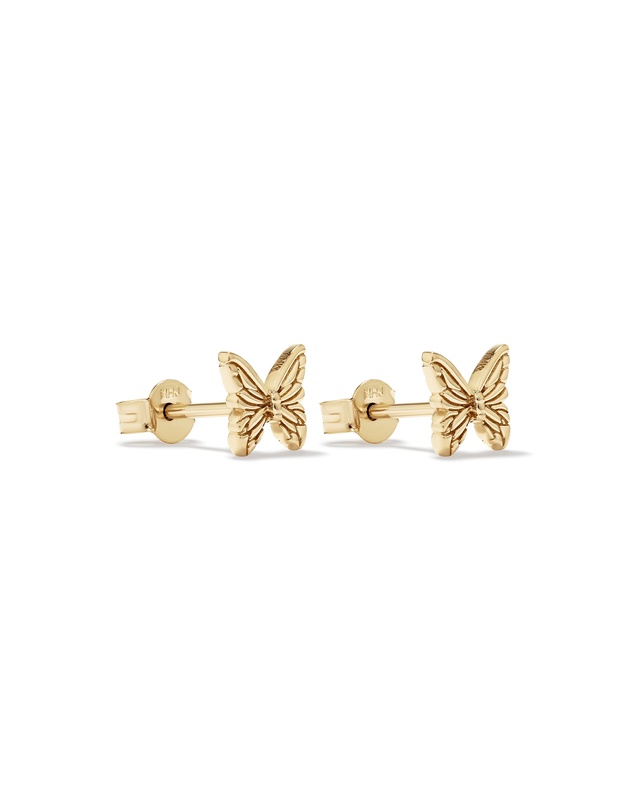 Michael Hill - Butterfly Stud Earrings in 10kt Yellow Gold