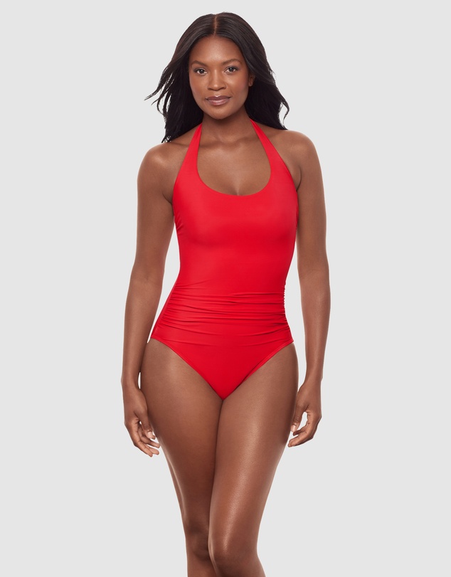 Miraclesuit Swimwear  - Rock Solid Utopia Wired Halter One-Piece Shaping Swimsuit