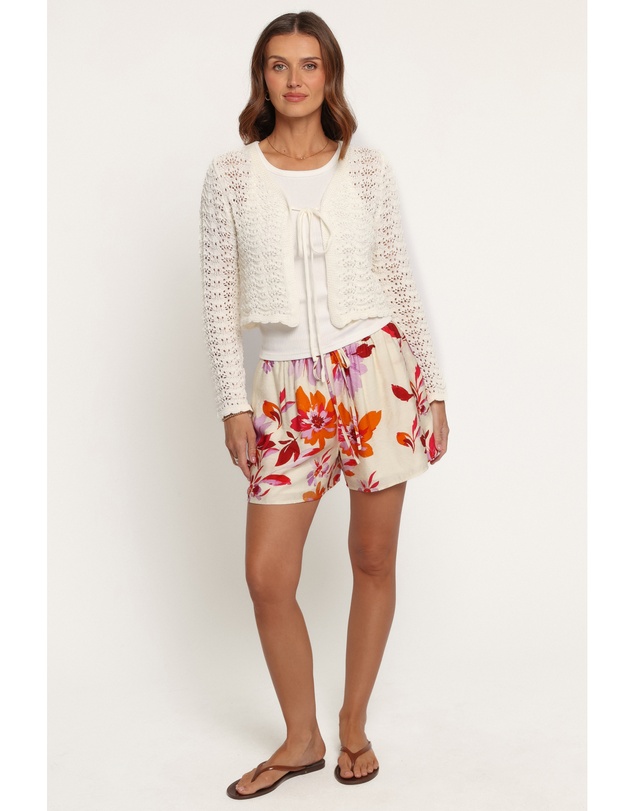 Petal & Pup - Magnolia Tie Front Cardigan - Cream